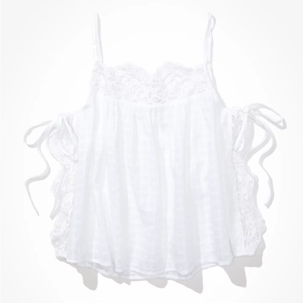 AE Flowy Boho Side Tie Tank - NWT - Picture 6 of 7